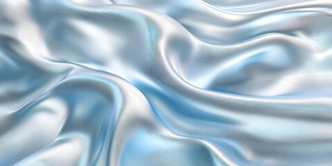 Obraz premium Abstract background with a shiny blue and white silk satin texture