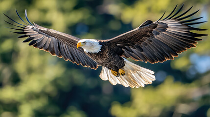Obraz premium Bald Eagle Soaring 
