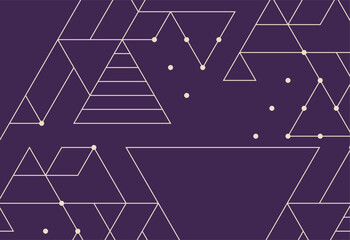 Geometric background with triangles and lines. Minimalistic style.