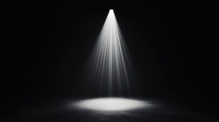 Light, bright lighting with spotlights.