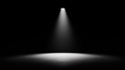 Light, bright lighting with spotlights.