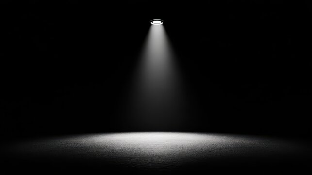 Light, bright lighting with spotlights.