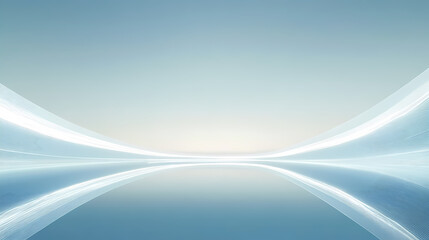 Fototapeta premium Minimalist futuristic landscape