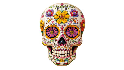 Vibrant skull for festive celebration