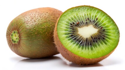 Fototapeta premium Kiwi Fruit on White Background