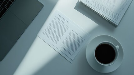 Government spending review in a minimalist office. Featuring fiscal analysis and budget tracking