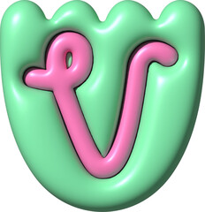 3D Ransom Letter V