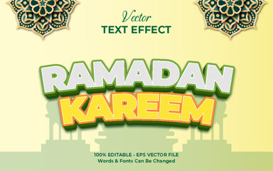 Ramadhan style editable text effect