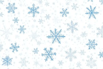 Winter Snowflake Pattern Background Design