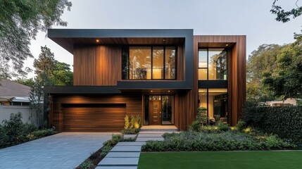 Modern Wooden Contemporary House Exterior
