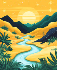 Mountains Landscape Background