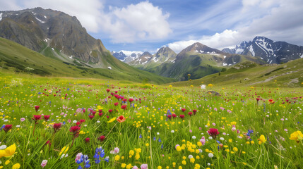 Fototapeta premium meadow with flowers