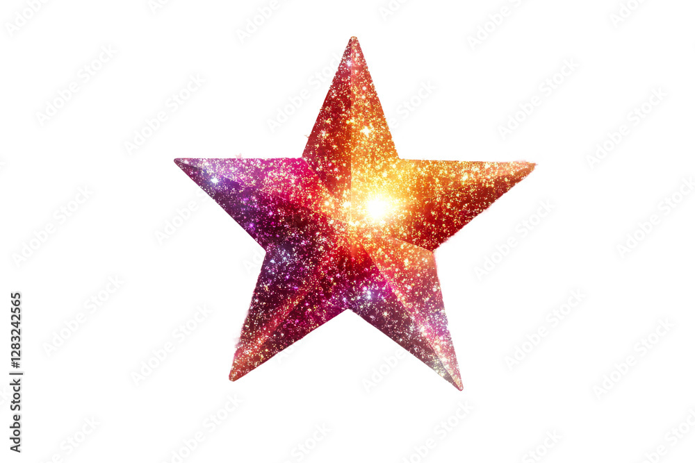 Canvas Prints colorful star shape with cosmic pattern design