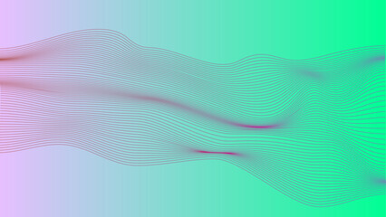 A minimalist abstract vector illustration featuring smooth, flowing lines forming a dynamic wave pattern. The design, rendered in elegant colors, evokes a sense of movement and harmony, reminiscent