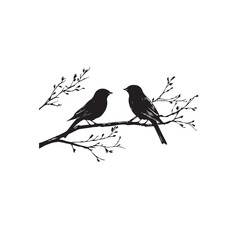 vector illustration of a silhouette of a bird