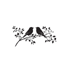 vector illustration of a silhouette of a bird