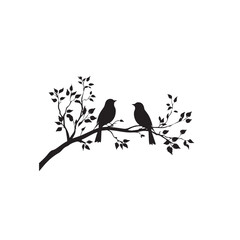 vector illustration of a silhouette of a bird