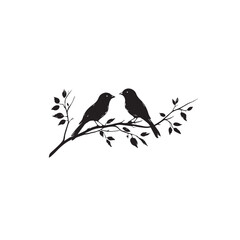 vector illustration of a silhouette of a bird