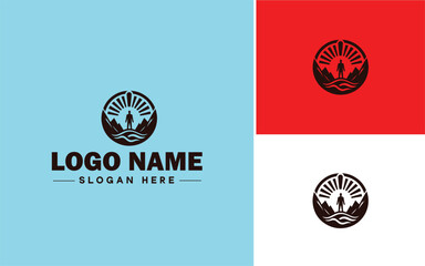 Leadership Coaching icon Executive coaching Management mentoring Leadership development flat logo sign symbol editable vector