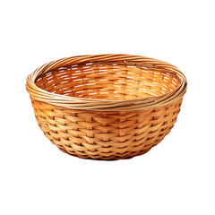 Obraz premium Realistic Empty Basket on transparent background
