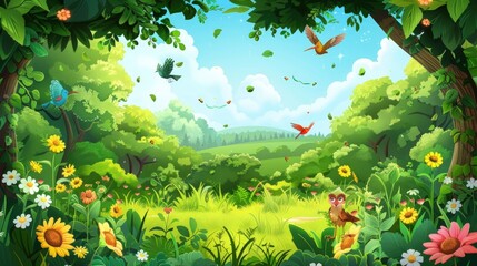 Enchanted Forest: A Springtime Day in Nature's Embrace