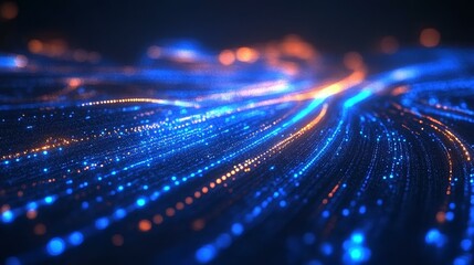 Abstract Digital Wave Pattern