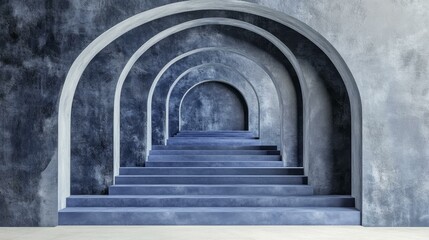 Obraz premium Modern Architectural Stairway Design
