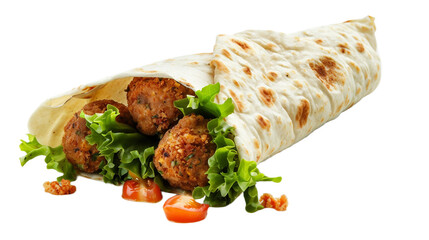 Calm Falafel Moment on transparent background PNG.
