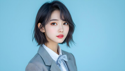 ファンタジーストーリー（アザーブルーの色彩を纏った女性）