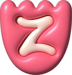 3D Ransom Letter Z