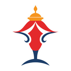 lamp logo design concept vector art and illustration