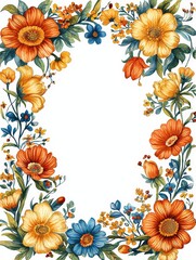 Indian border designs frame framing element on white background