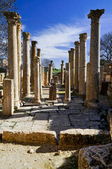 L'area archeologica di Mactaris,con i resti dell'antica città Romana,Makthar , Tunisia