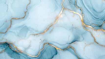 Fototapeta premium Elegant blue and gold abstract marble texture