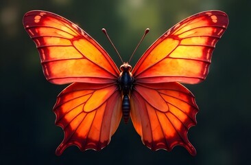 Fototapeta premium butterfly on flower