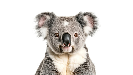 Fototapeta premium Koala resting in a natural pose with soft fur
