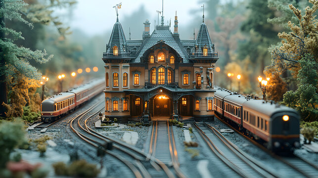 a model train