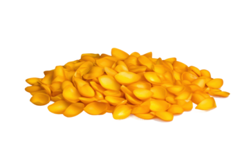 Flying orange confetti adds joy to any celebration, cut out