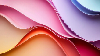 A colorful piece of paper with a rainbow pattern