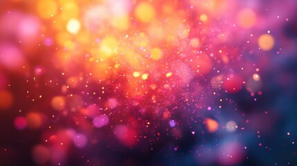 Fototapeta premium Vibrant Abstract Background with Colorful Bokeh and Light Effects