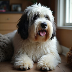 old english sheepdog portrait