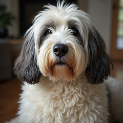 old english sheepdog portrait