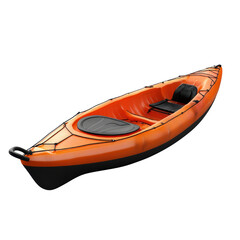 Bright Orange Kayak for Adventurous Water Journeys