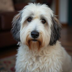 old english sheepdog portrait