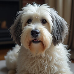 old english sheepdog portrait
