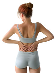 Fototapeta premium PNG Back underwear adult woman.