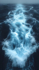 Powerful Ocean Waves Splashing