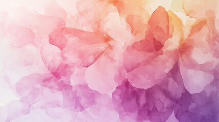 Fototapeta premium romantic flowers mockup, soft colorful watercolor mother's day background, copy space available. Soft colors, template for mother’s day card.