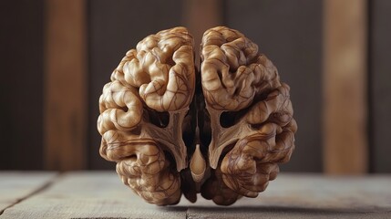 Fototapeta premium Walnut Brain: Food For Thought.
