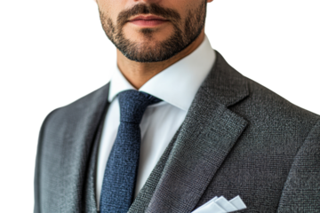 Man in formal attire poses for a professional look